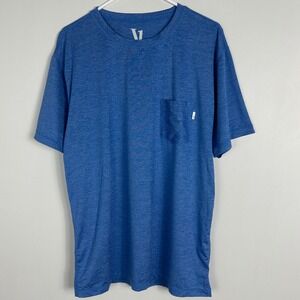 Vuori Blue Crew Neck Tee Tradewind Performance T-Shirt‎ Mens Size XL Style V109